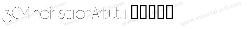 3CM hair salonArbutu字体转换